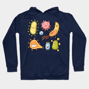 Germs Funny Cartoon Hoodie